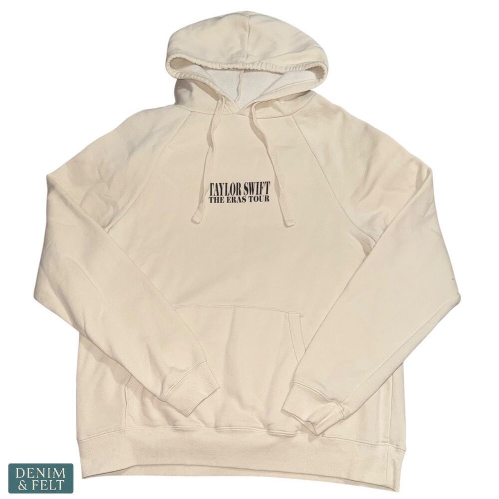 Taylor Swift The Eras Tour Beige Hoodie Medium Official Concert Merch NEW!! - Picture 7 of 14
